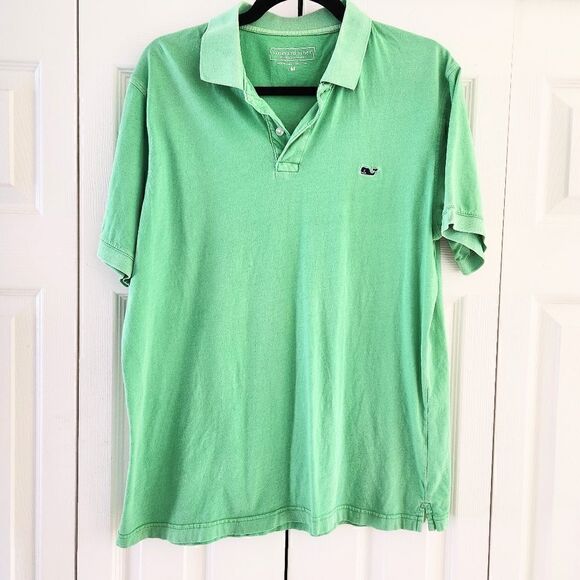Vineyard Vines Kelly Green Polo Shirt Size Medium - Picture 1 of 4